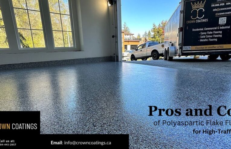 Pros and Cons of Polyaspartic Flake Flooring for High-Traffic Areas