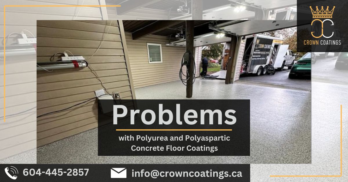 Problems with Polyurea and Polyaspartic Concrete Floor Coatings