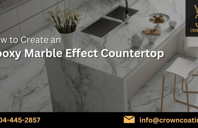 How to Create an Epoxy Marble Effect Countertop