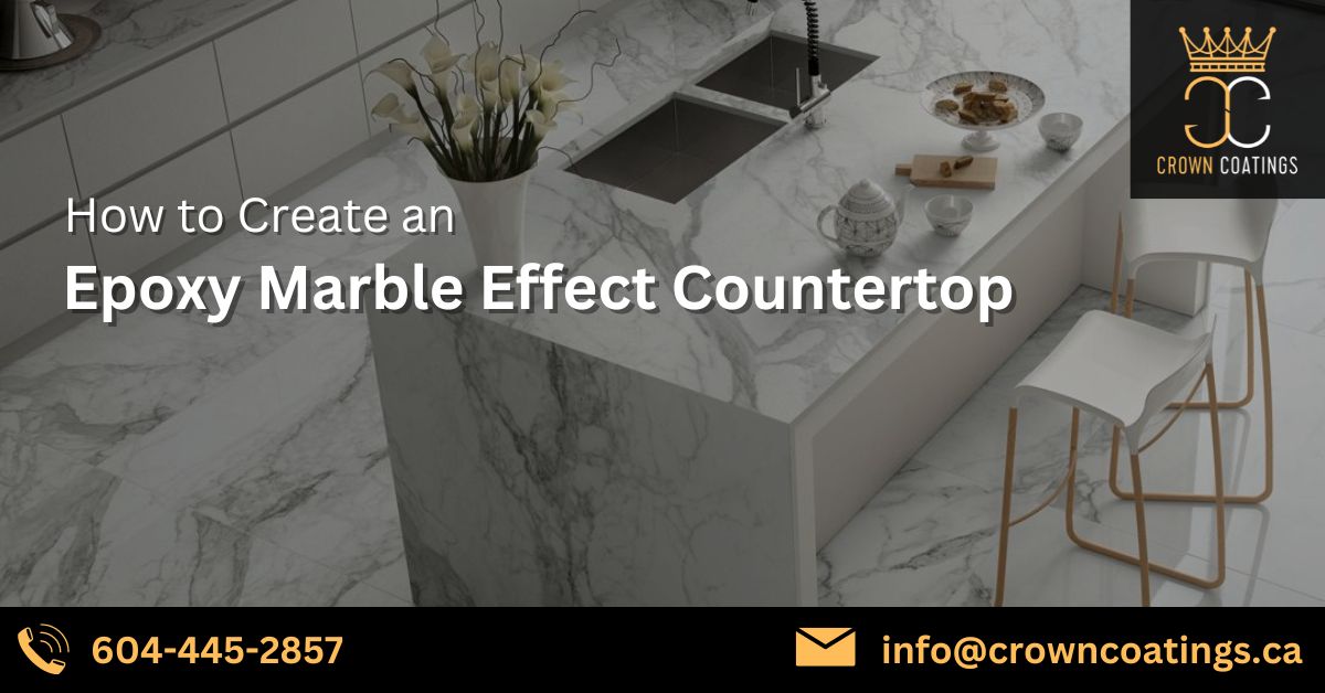 How to Create an Epoxy Marble Effect Countertop