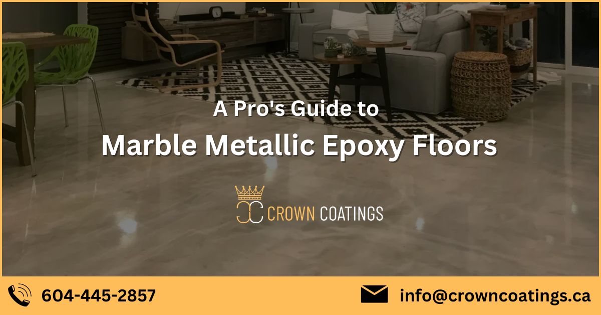 A Pro's Guide to Marble Metallic Epoxy Floors